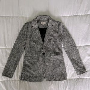 NWOT LOFT Grey Marled Blazer 00P
